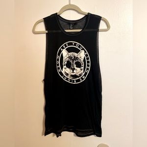 “Are you kitten me right meow” Forever 21 Tank top